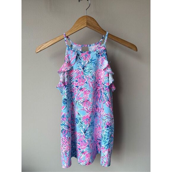 Lilly Pulitzer Billie Tank Top In Celestial Blue Seek and Sea - Picture 4 of 11